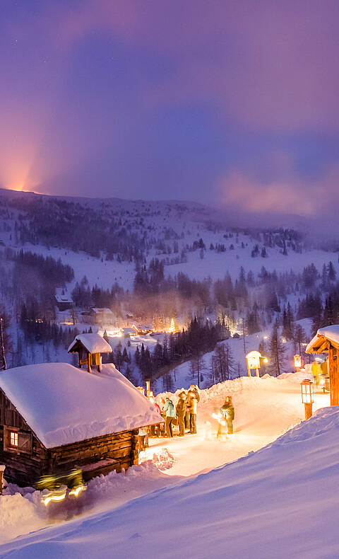 Katschberg_Adventweg bei Nacht Katschberg_Adventweg bei Nacht