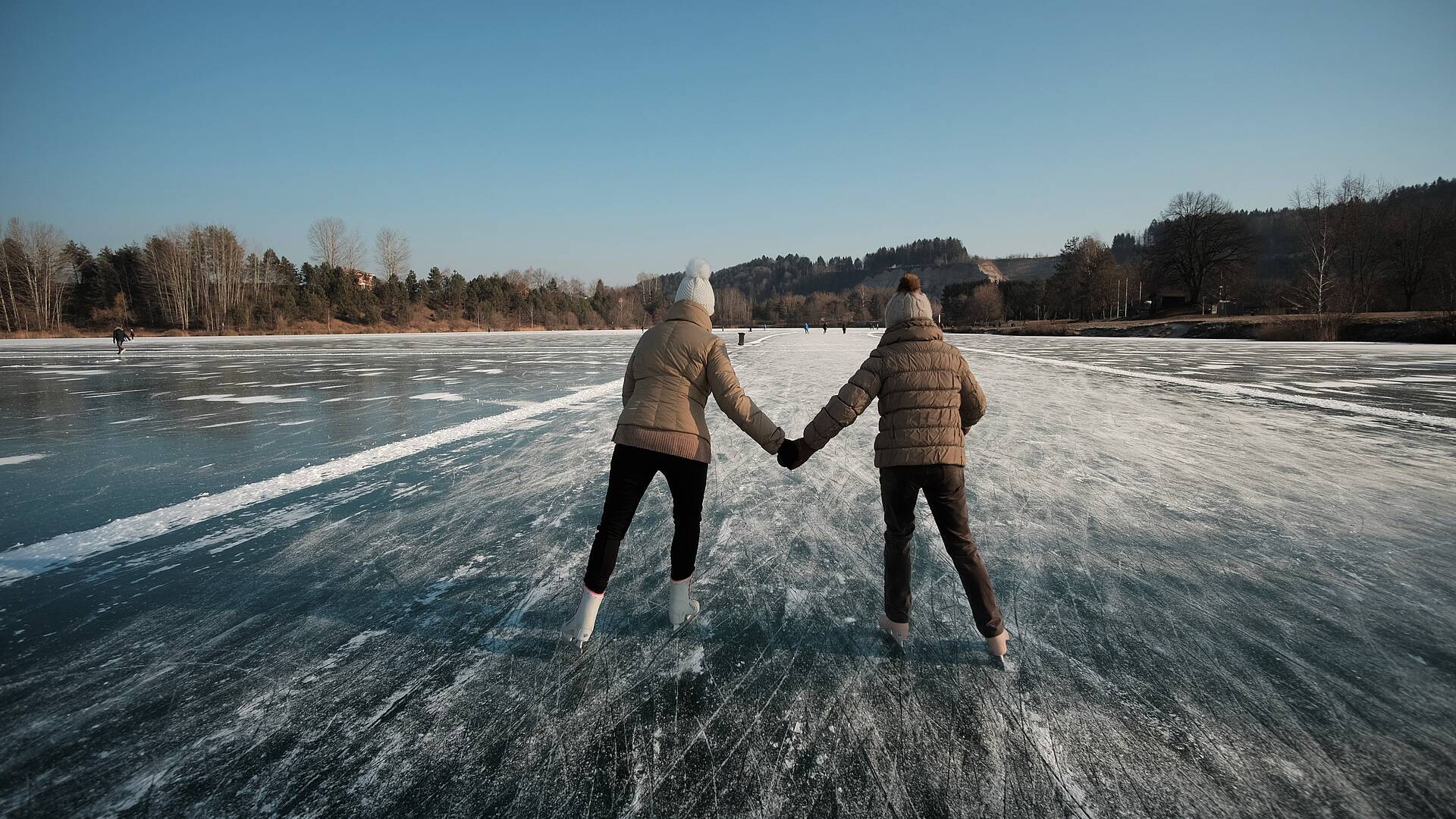 Eislaufen am Silbersee