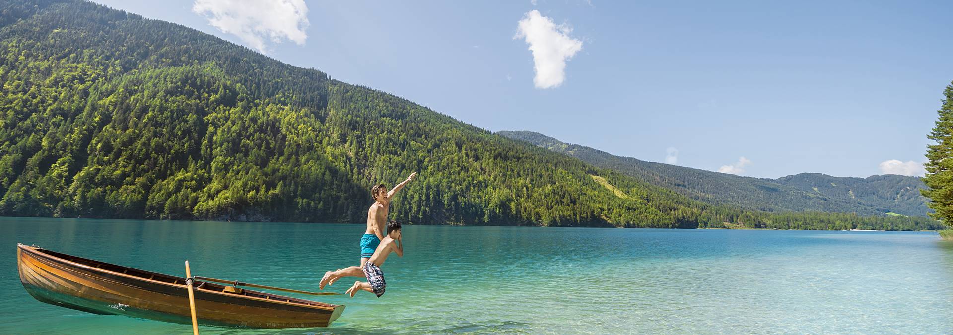 Badespaß am Weissensee