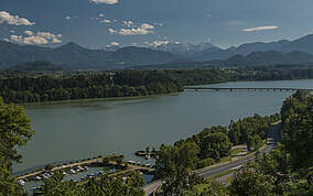 Völkermarkter Stausee in Völkermarkt in Südkärnten Klopeiner See