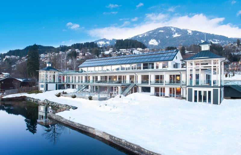 Kärnten Badehaus am Millstätter See im Winter