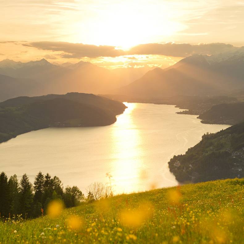 <p>Slow Trails in der Region Millstätter See, Blick vom Mirnock</p>