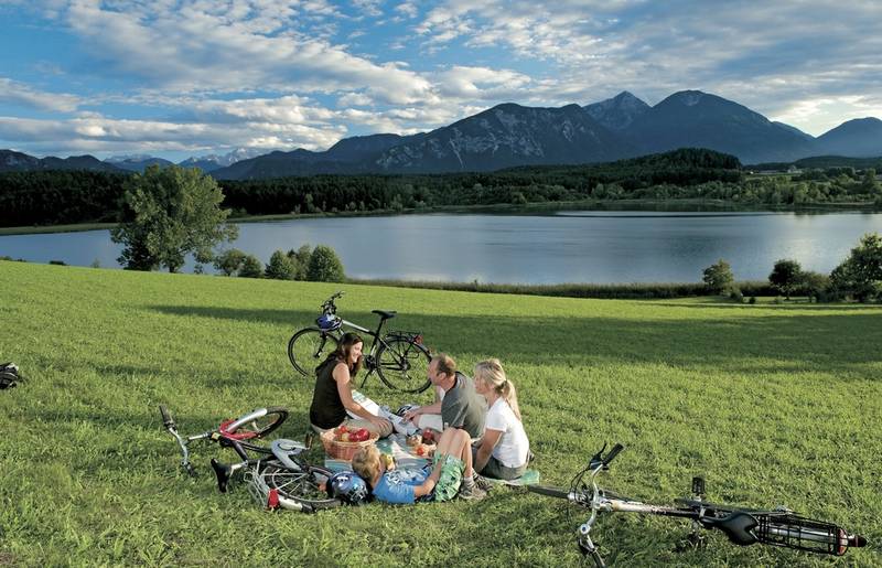 Turnersee Radfahren mit der Familie