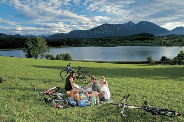 Turnersee Radfahren mit der Familie