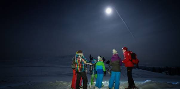 Schneeschuhwanderung bei Vollmond am Dobratsch