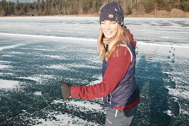 Eislaufen am Silbersee