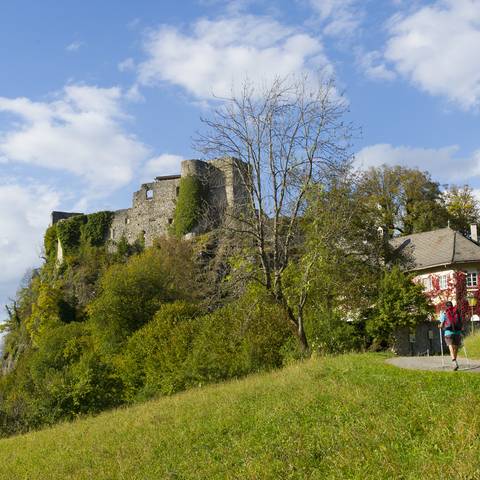 Alpe Adria Trail - Burgruine Finkenstein