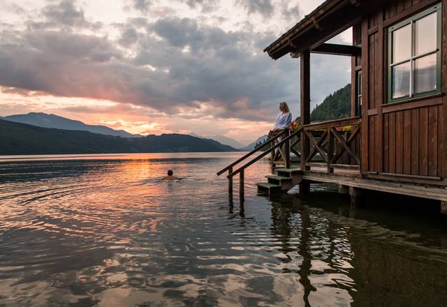 Millstätter See, Seefischer, Seesauna