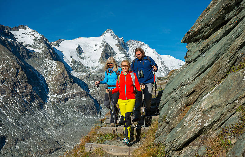 Wandern im Angesicht des Großglockners in der Nationalpark-Region Hohe Tauern