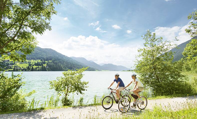 Radfahren am Weissensee