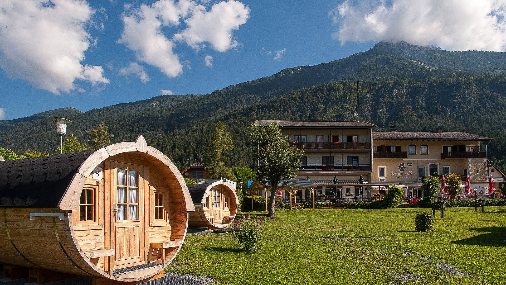 Ungewoehnliche Unterkuenfte in Kärnten, Camping Schluga