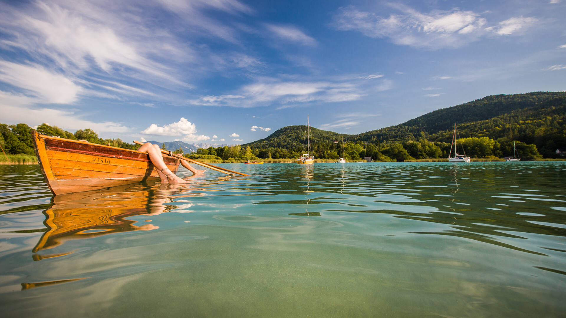 Ruderboot am Wörthersee