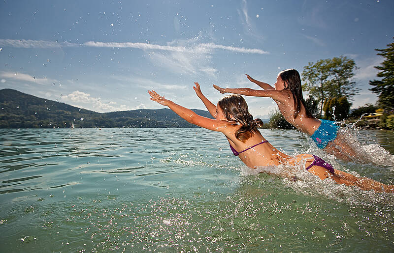 Badespass in Kärnten im Wörthersee