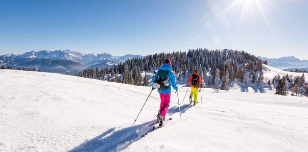 <p>Skitouren in Kärnten, Naturpark Dobratsch</p>