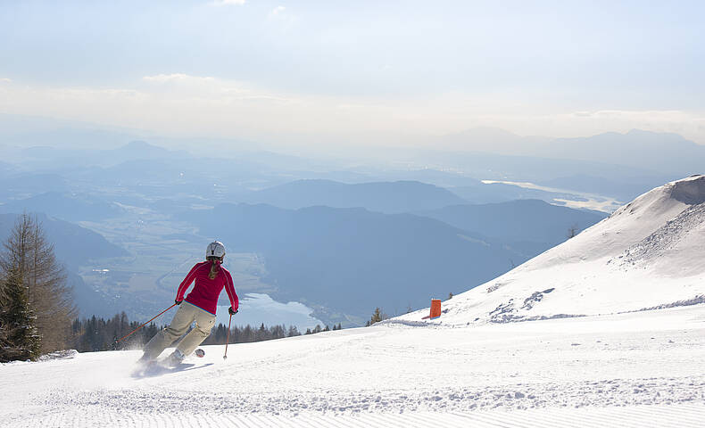 Sonnenskilauf auf der Gerlitzen Alpe