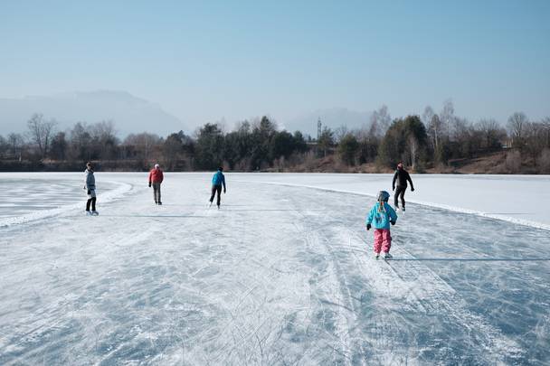 Eislaufen am Silbersee