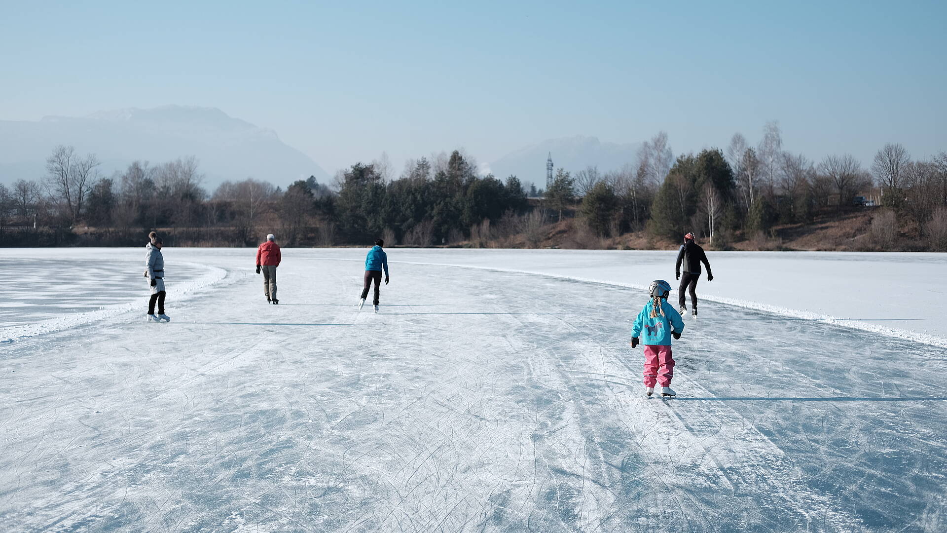 Eislaufen am Silbersee