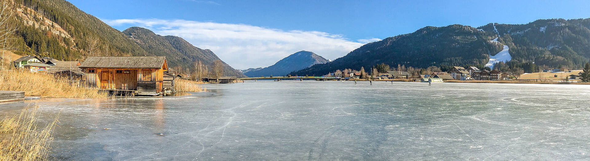 Eislaufen am Weissensee