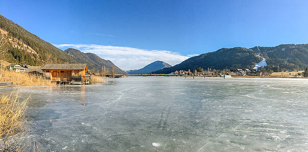 Eislaufen am Weissensee