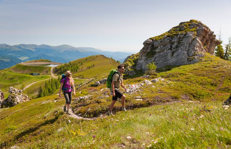 <p>Alpe Adria Trail, in den Nockbergen</p>