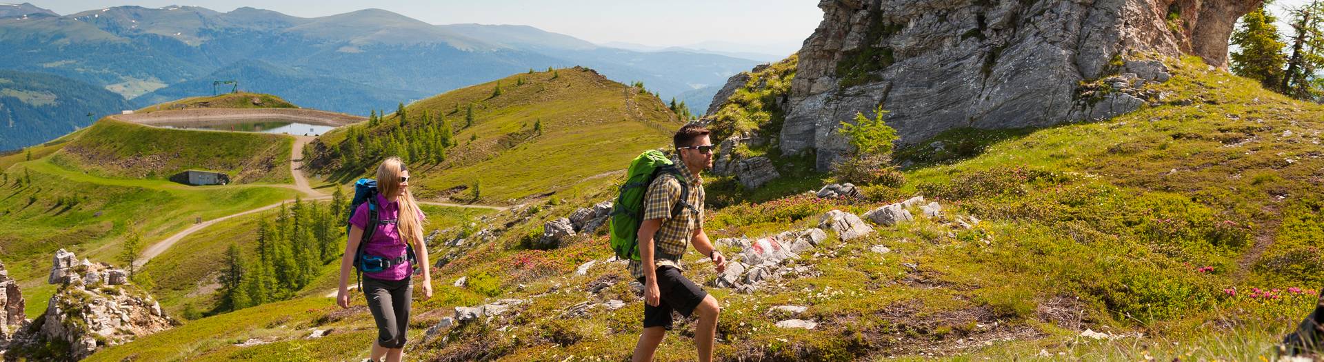 <p>Alpe Adria Trail, in den Nockbergen</p>