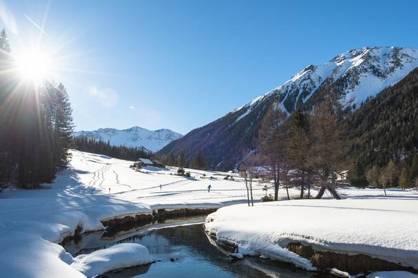 <p>Langlaufen in Mallnitz, Nationalpark Hohe Tauern</p>