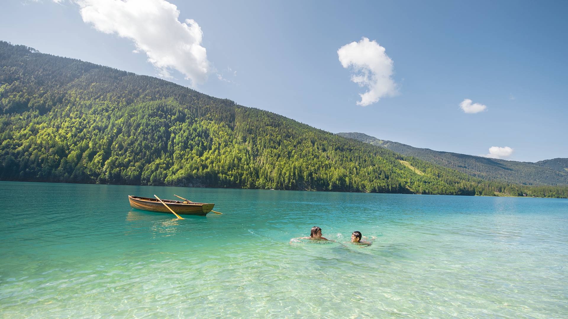 Schwimmen im Weissensee