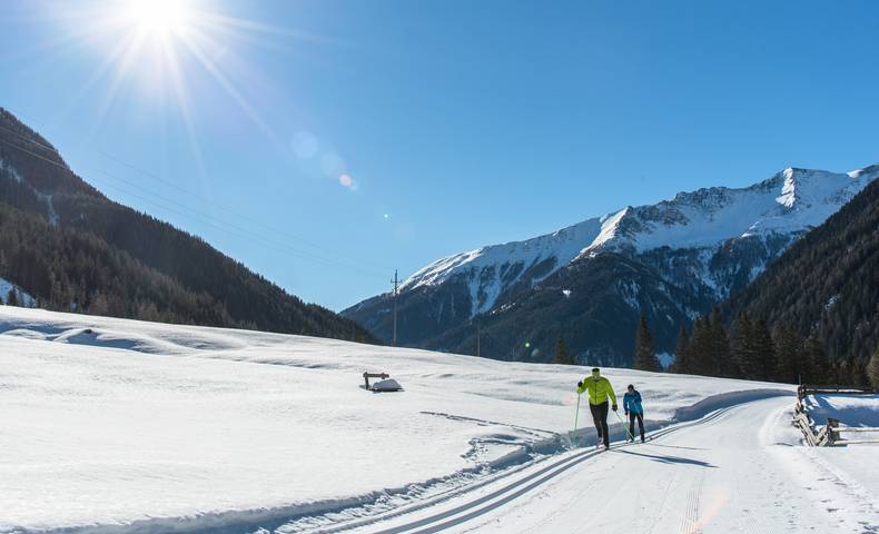 <p>Langlaufen in Mallnitz, Nationalpark Hohe Tauern</p>