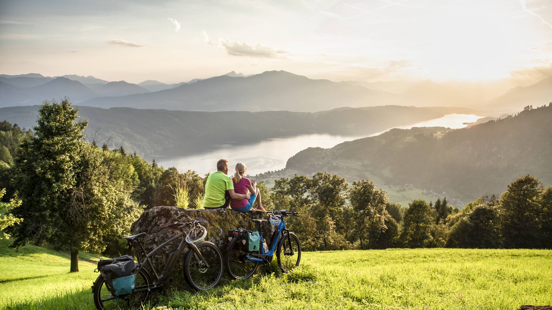 Millstätter See, Zeit zu zweit, Abendlicht, Abendstimmung, Logenplätze, Aussicht