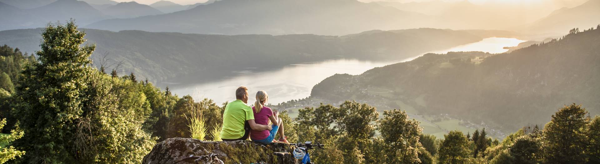 Millstätter See, Zeit zu zweit, Abendlicht, Abendstimmung, Logenplätze, Aussicht