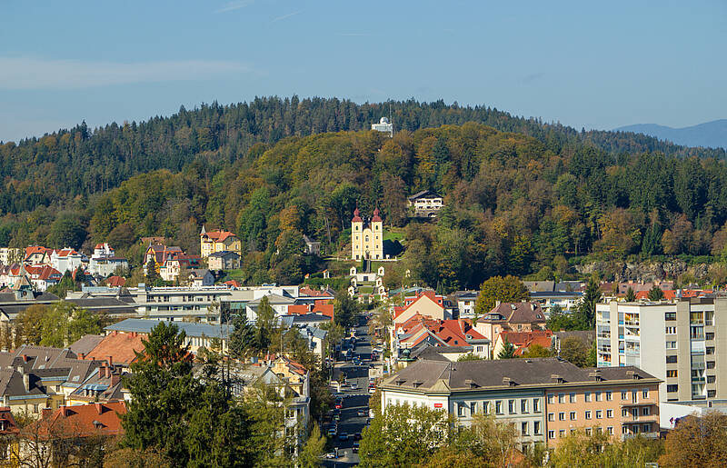 Klagenfurt Kreuzbergl mit Kreuzberglkirche