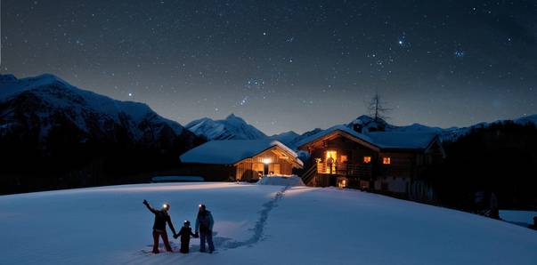 Die Nacht der Sterne im Winter in den Hohen Tauern