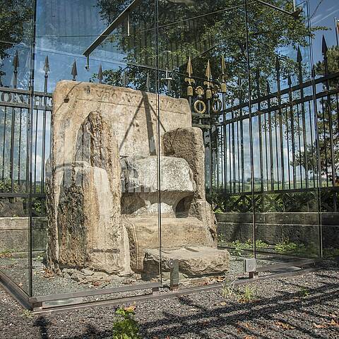 Maria Saal bei Klagenfurt am Wörthersee mit dem Herzogstuhl