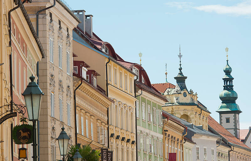 Klagenfurt Altstadt Fassaden