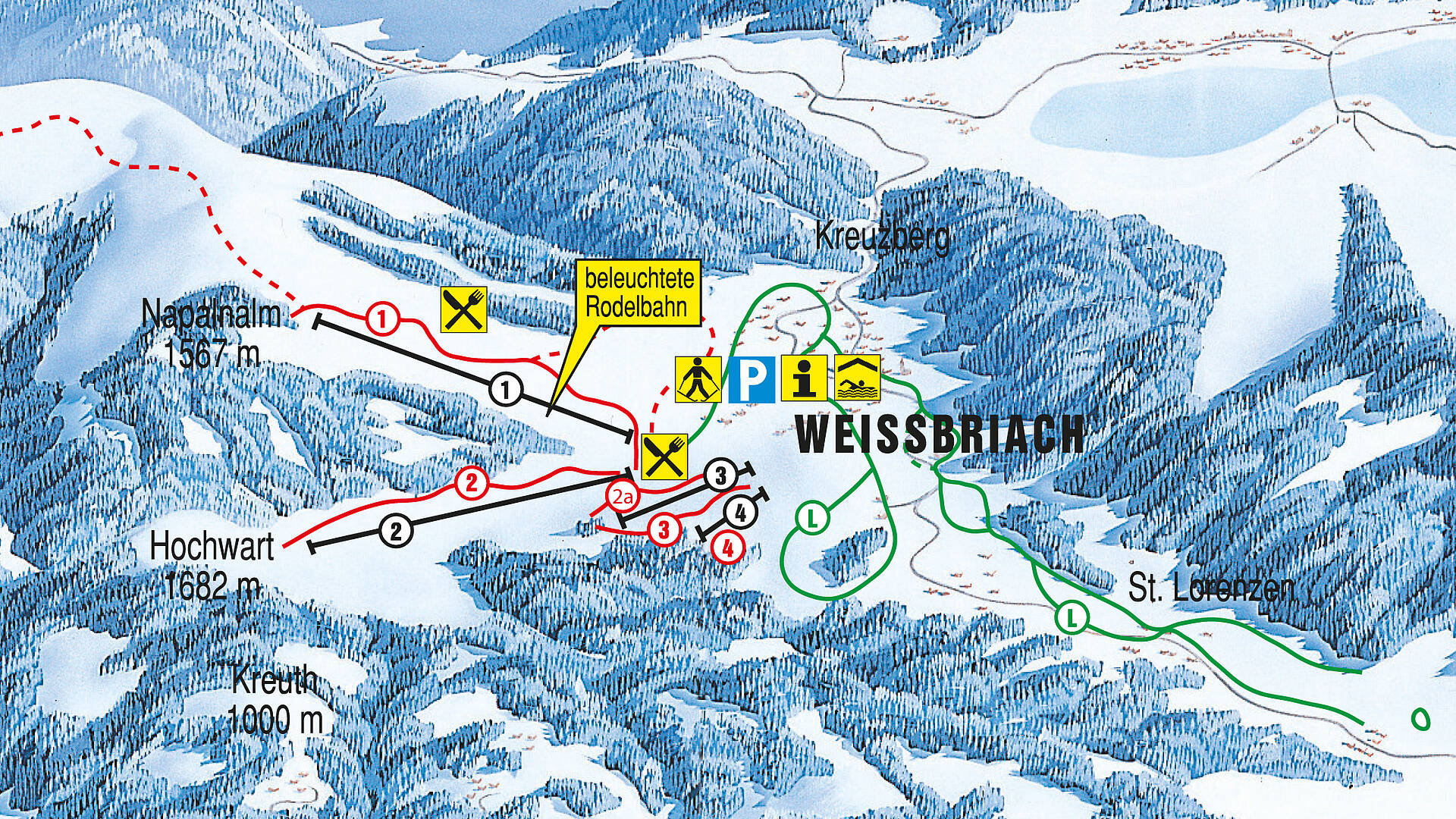 Skikarte Weissbriach