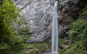 Wildensteiner Wasserfall in Gallizien in Südkärnten Klopeiner See