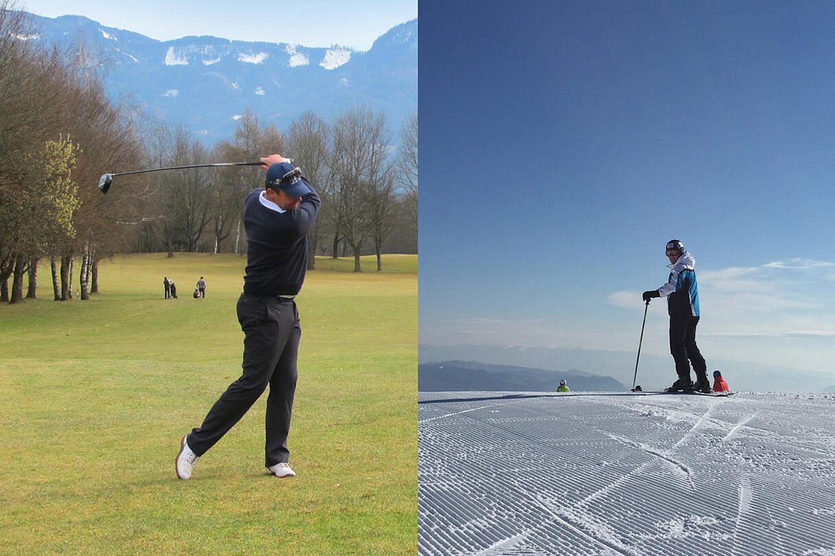 Ski und Golf, Gerlitzen und Golfpark Klopeiner See