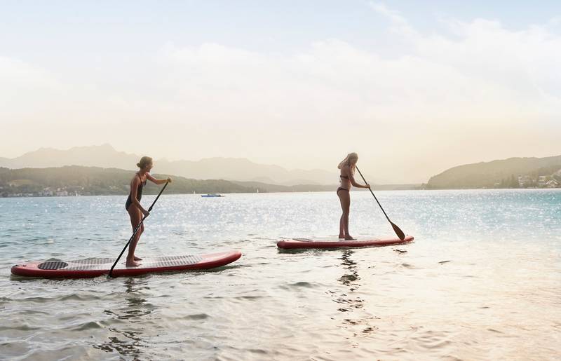 <p>Stand up paddling Wörthersee</p>