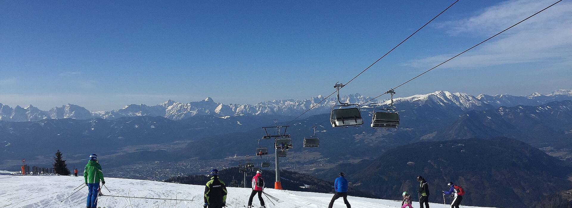 Ski und Golf, Skifahren auf der Gerlitzen