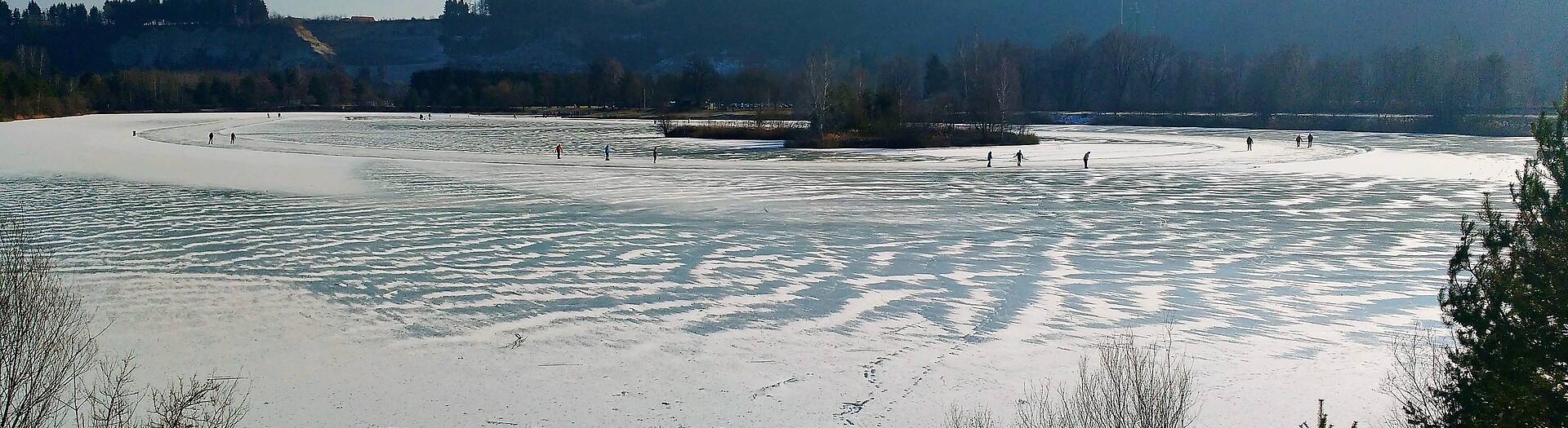 Eislaufen am Silbersee