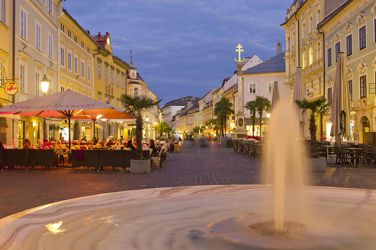 Klagenfurt am Wörther See <p>Klagenfurt Fußgängerzone</p>