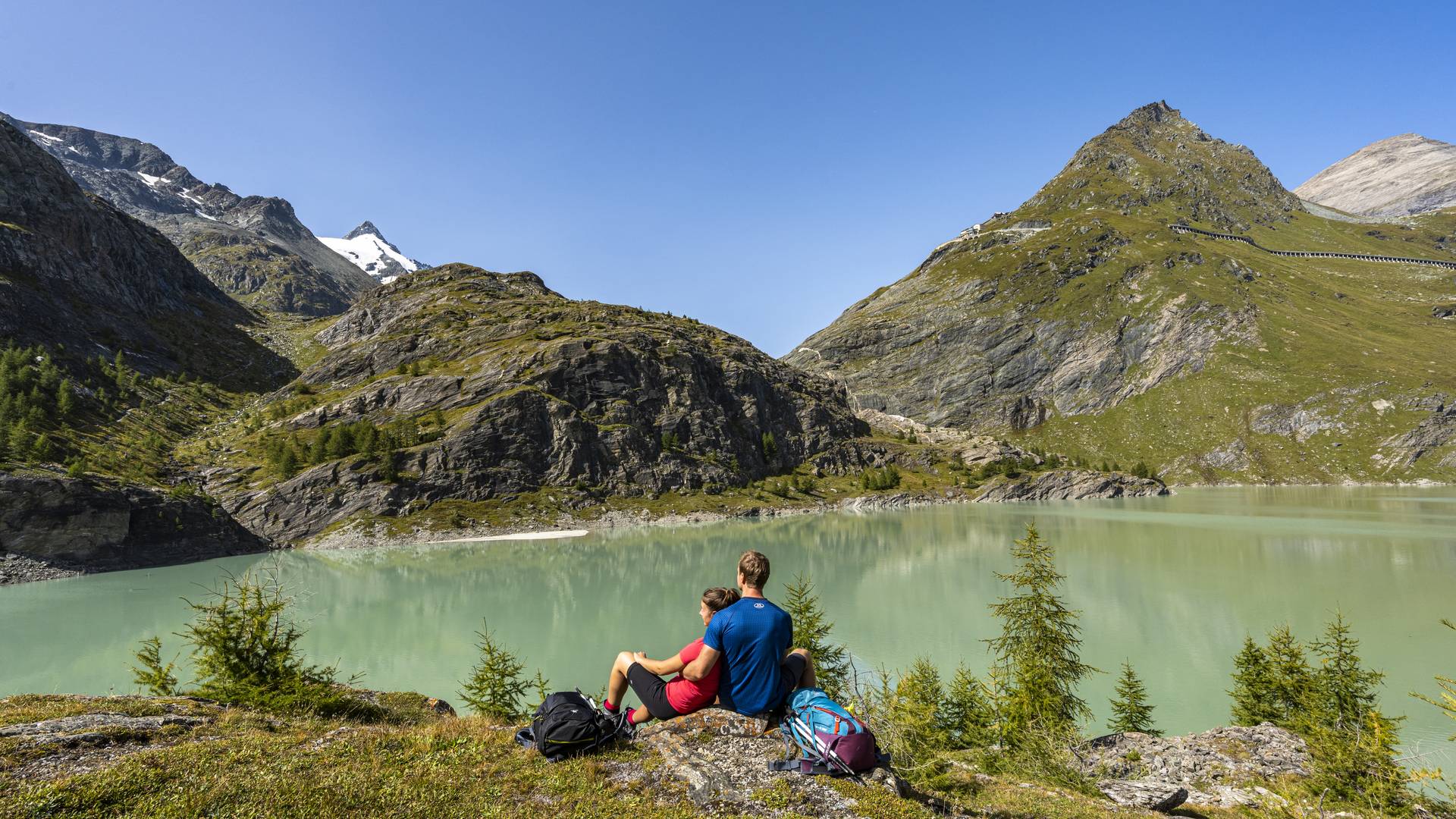 <p>Am AAT Etappe 1: Am Margaritzen Stausee in der Region Nationalpark Hohe Tauern in Kärnten&nbsp;</p>