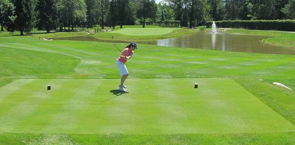 Golfen in drei Ländern. Royal Bled Golf Course in Slowenien