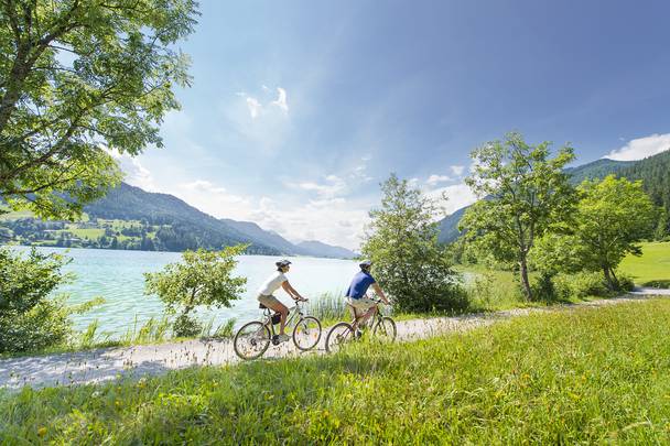 Radfahren am Weissensee