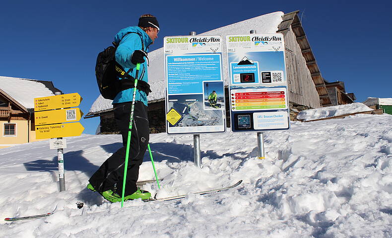 Skitourenlehrpfad am Falkert