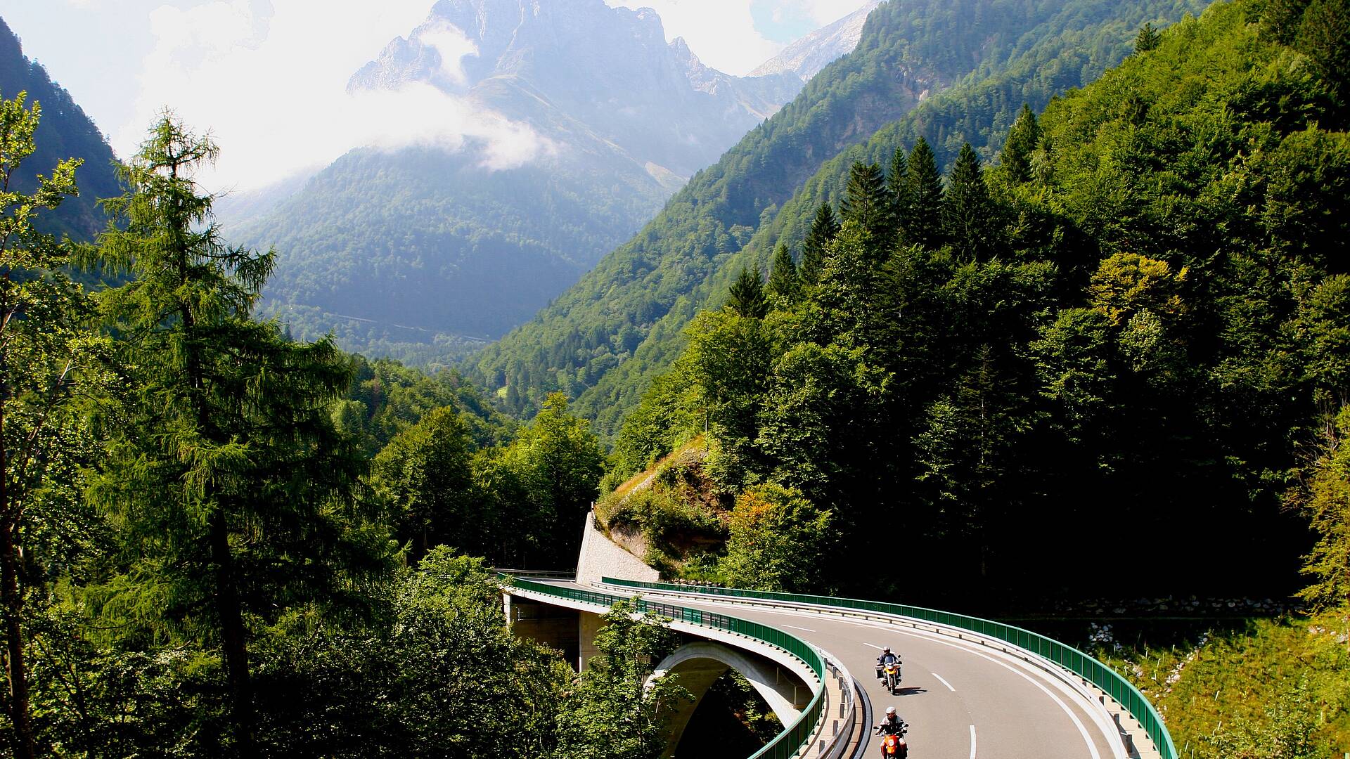 Passstraße über den Plöckenpass