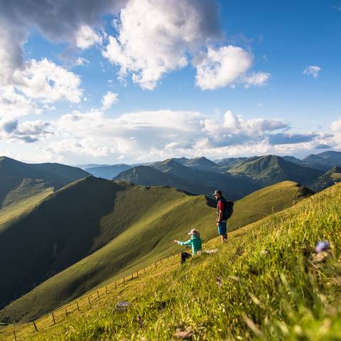 <p>Trails Angels Nockberge Trail, Falkert Richtung Malnock</p>