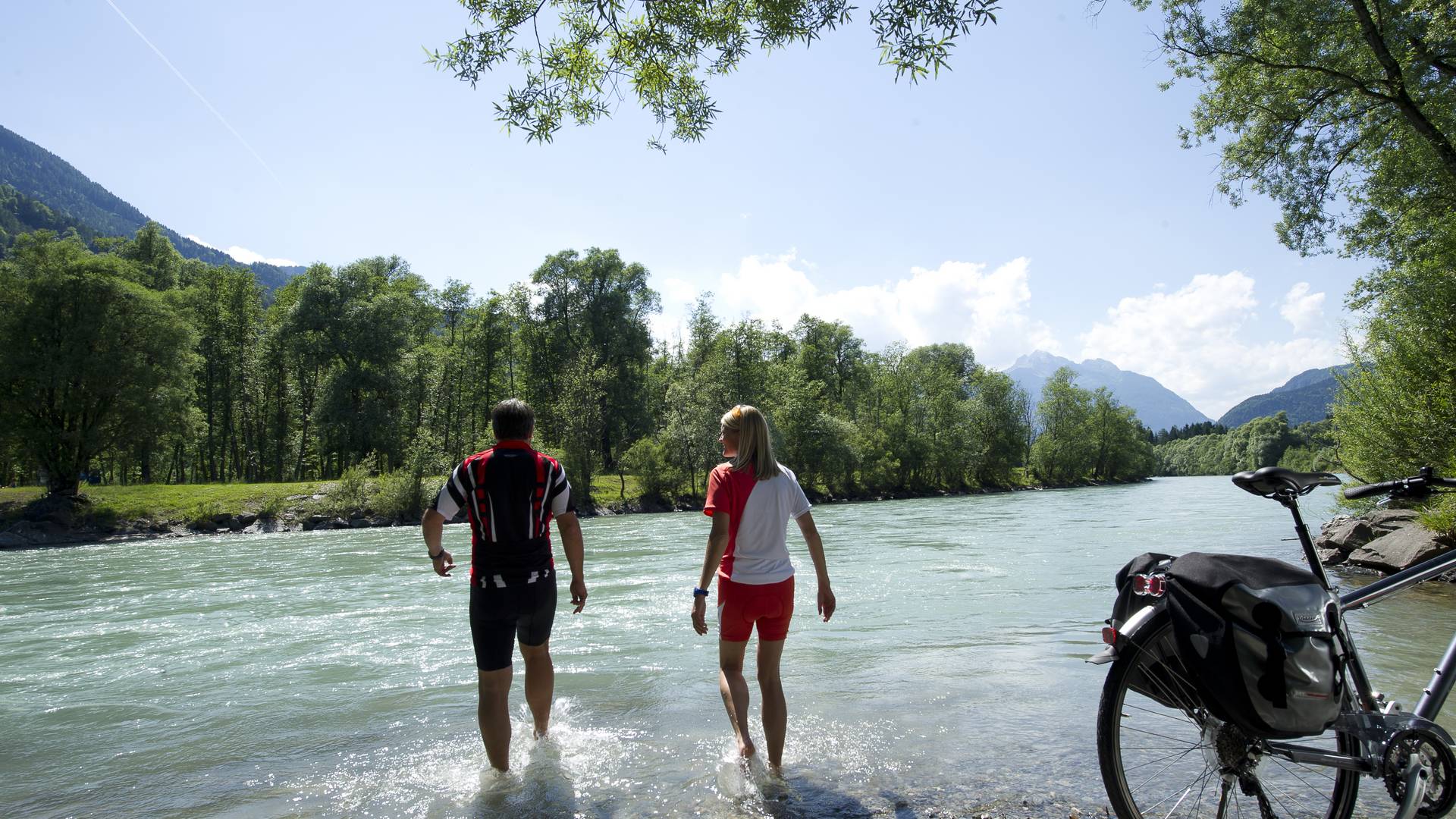 Radfahren am Drauradweg