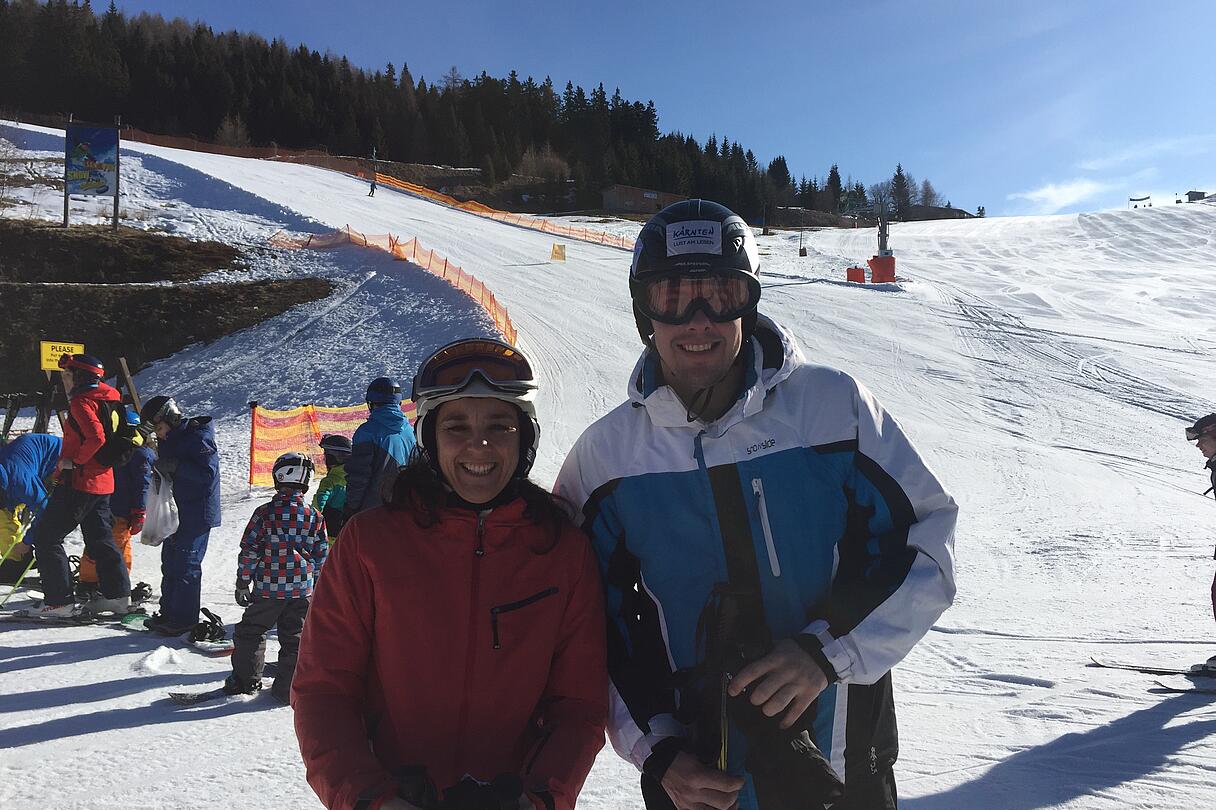 Ski und Golf, Skifahren auf der Gerlitzen