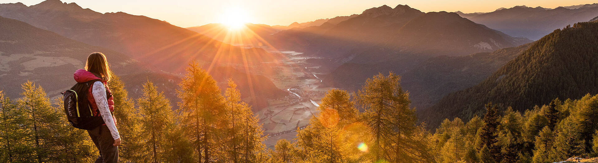 Herbst im Drautal beim Wandern 